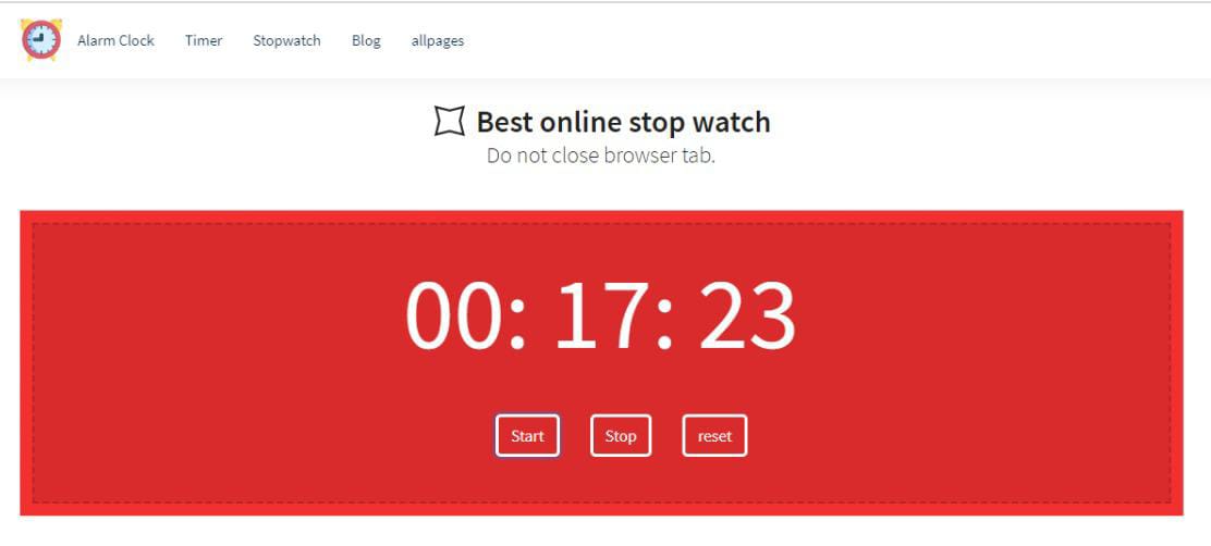 online stopwatch